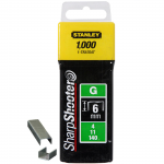 STANLEY HEAVY-DUTY STAPLE 6MM (1000) 1-TRA704T